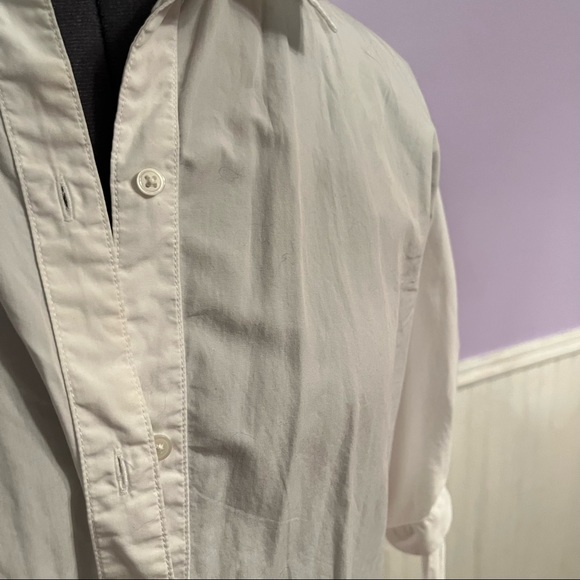 Cotton 3/4 Sleeve Button Down Top - Picture 3 of 7